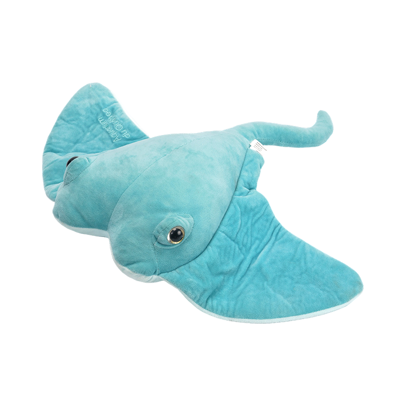 Jouets en peluche velcro marins mignons et bleus de la vie océanique
