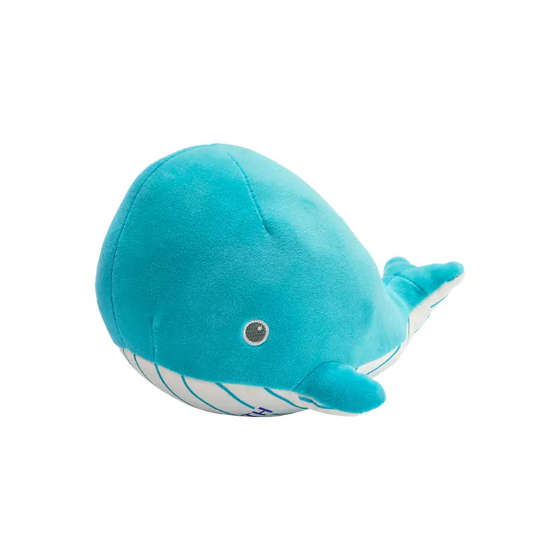 Jouets en peluche de baleine bleue en peluche mignons
