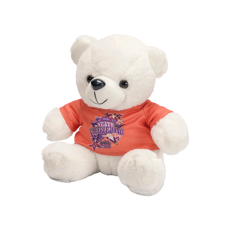 Adorable peluche ours portant un t-shirt