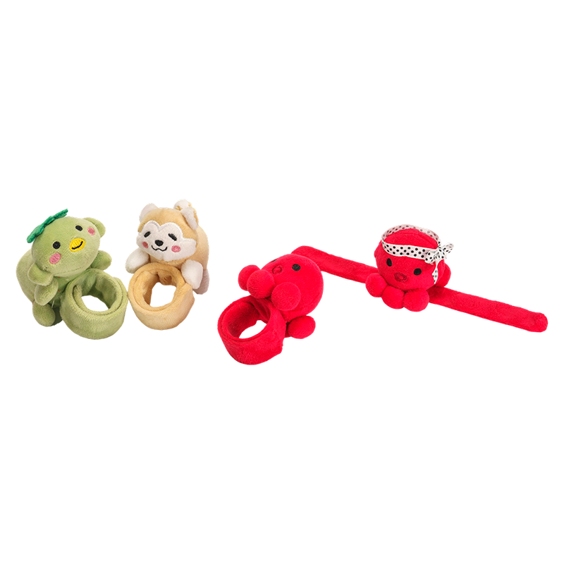 Hochets de poignet en forme d'animal en peluche