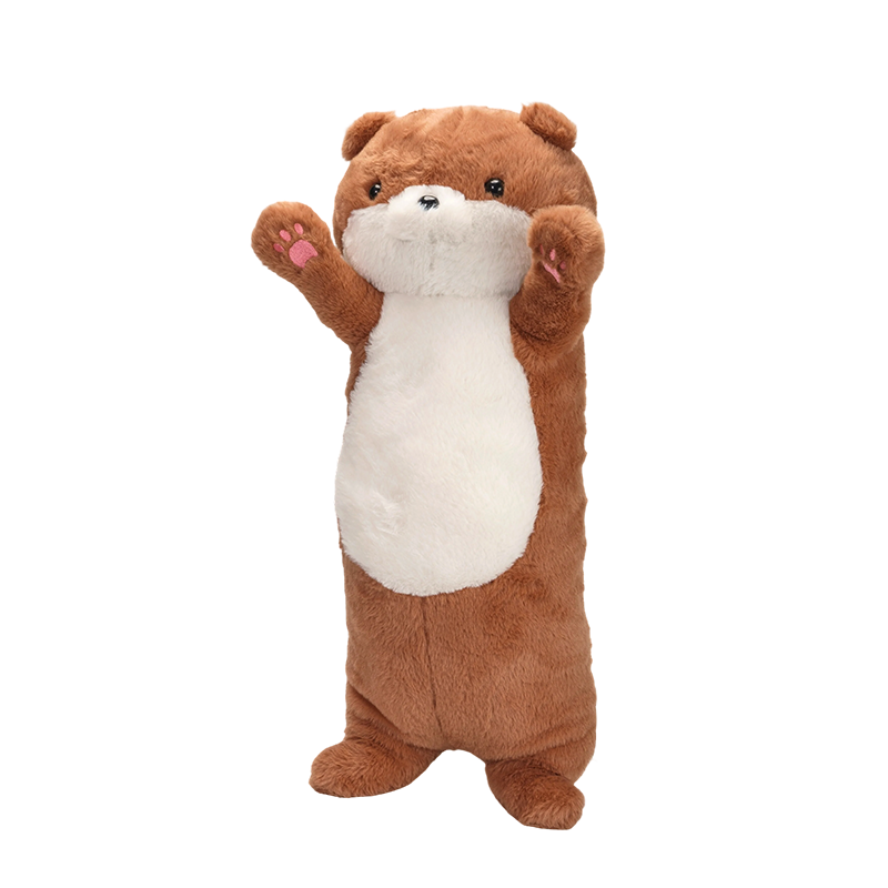 Coussin décoratif en peluche polaire mustélidé debout Coussin décoratif en peluche polaire mustélidé debout