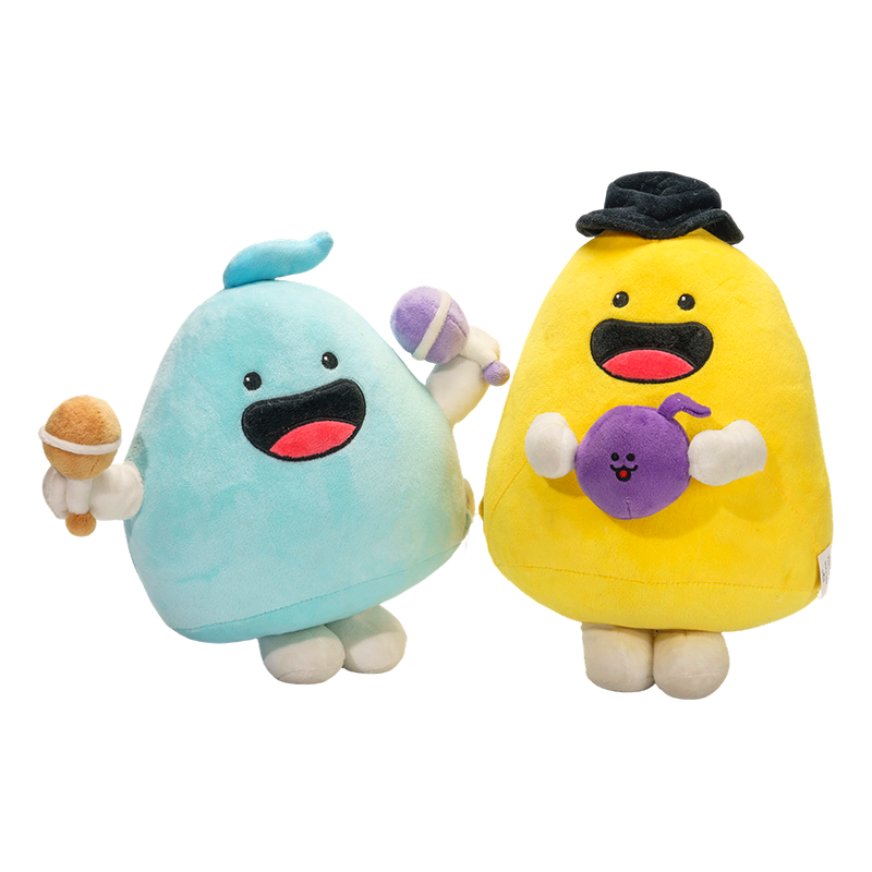 Porte-clés en peluche glaces et beignets joyeux