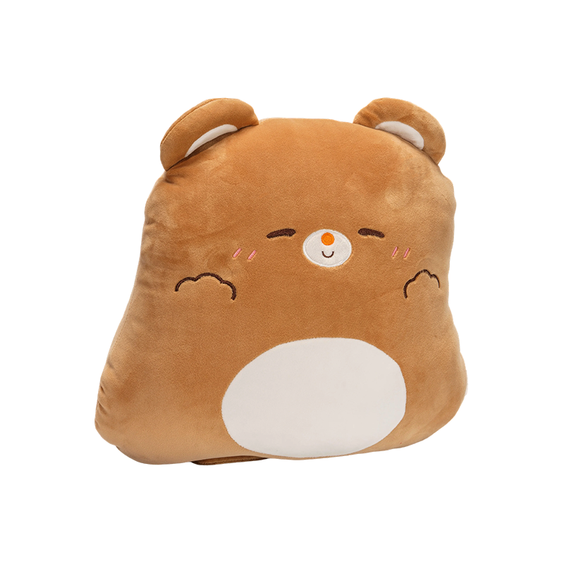 Coussins en peluche ours brun Coussins en peluche ours brun