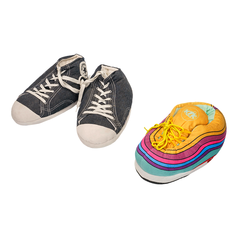 Chaussures classiques en toile et laine colorée