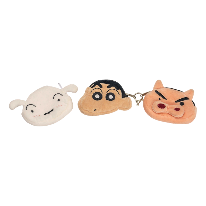 Porte-monnaie en peluche avec personnages de dessins animés et IP
