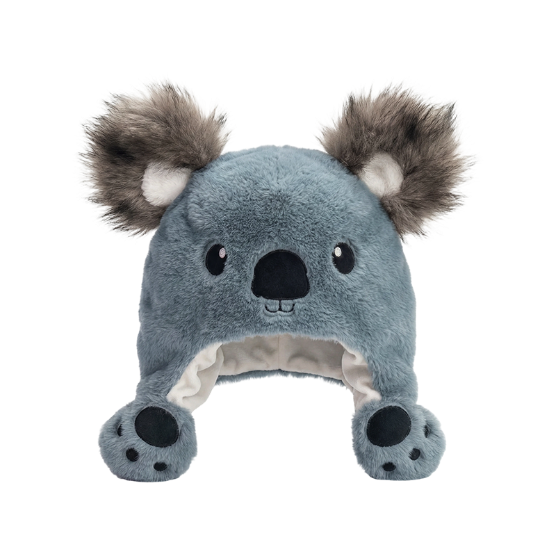 Bonnet peluche oreilles de koala