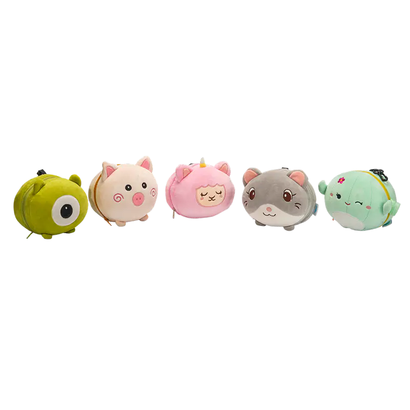 Petites peluches promotionnelles à tête d'animal