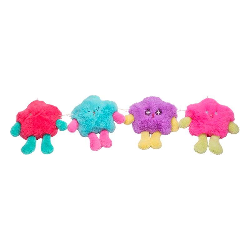 Jouets en peluche monstres moelleux et mignons colorés Jouets en peluche monstres moelleux et mignons colorés